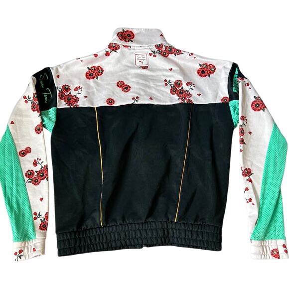 NWOT PUMA X Sue Tsai Xtg Floral Track Jacket In Olivine size XS fits XS or Small - Picture 7 of 12